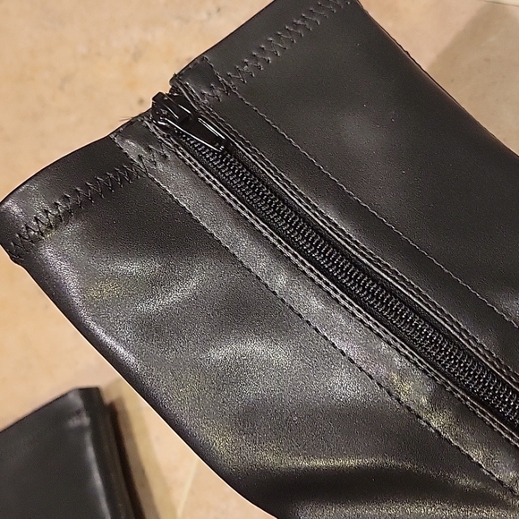 NEW! FRENCH CONNECTION Black Joselyn Ankle Boots Booties 11. - Picture 8 of 9